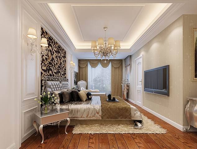 混搭型的风格，客厅是现代元素的新中式风格，欧式有不