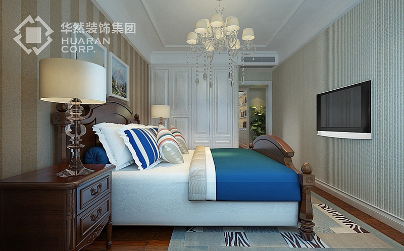 半岛一号别墅案例 225平米 欧式风格 华然装饰