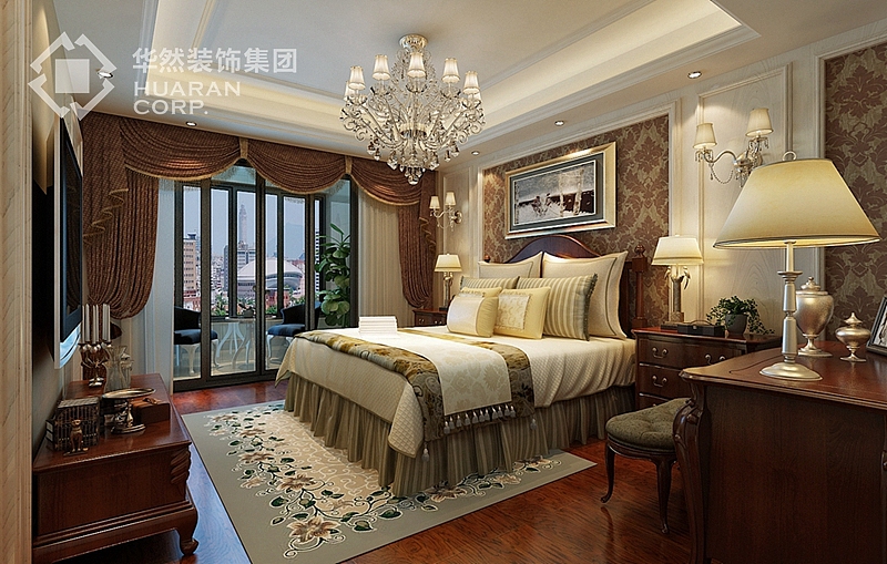 半岛一号别墅案例 225平米 欧式风格 华然装饰