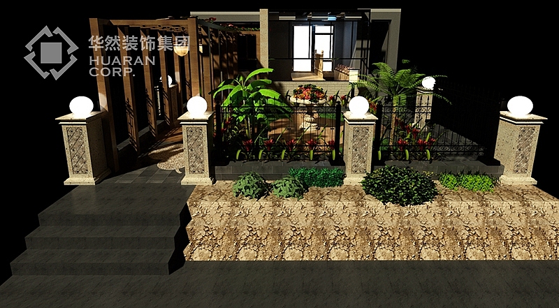 半岛一号别墅案例 225平米 欧式风格 华然装饰