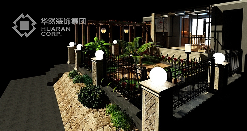 半岛一号别墅案例 225平米 欧式风格 华然装饰