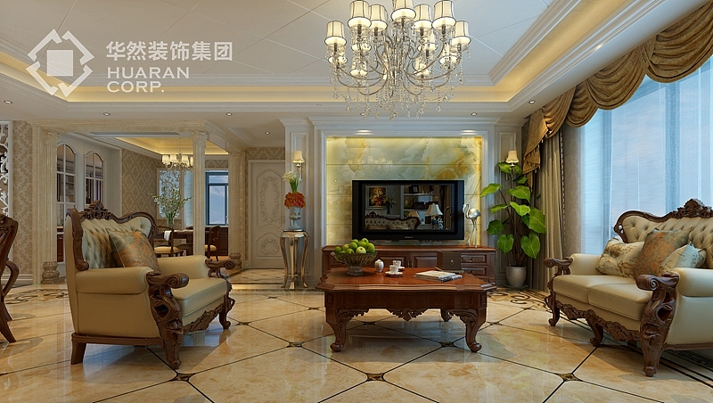 栢悦公馆183平 欧式风格 华然装饰