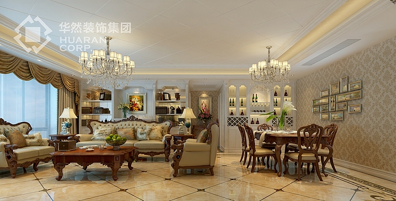 栢悦公馆183平 欧式风格 华然装饰