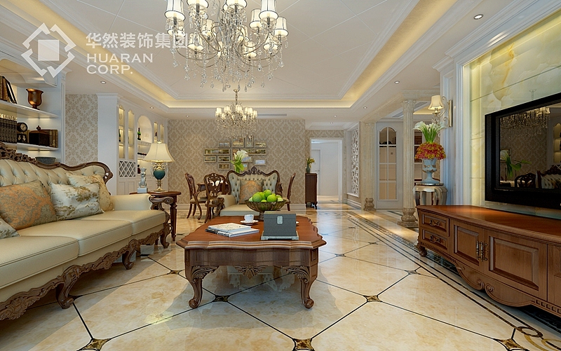 栢悦公馆183平 欧式风格 华然装饰