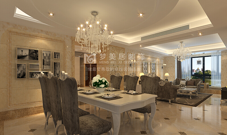 简欧家居风格从整体到局部、从空间到室内陈设塑造，都