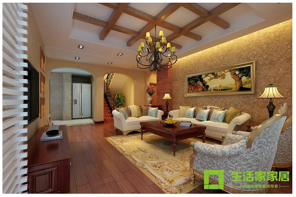 美式乡村风格摒弃了繁琐和奢华，并将不同风格中的优秀