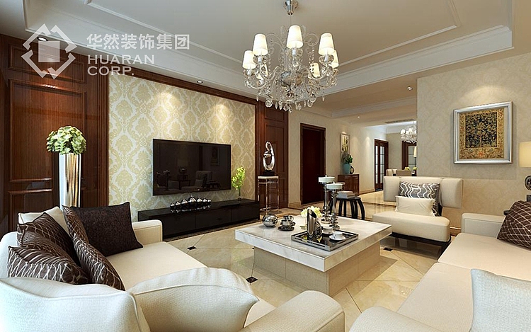 绿城玫瑰园192平 简约风格 华然装饰