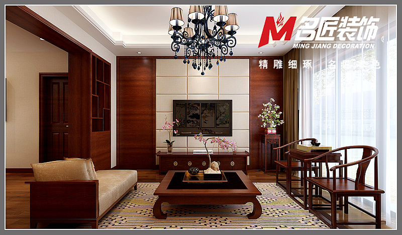 小区：湖畔徽映阁户型：三室两厅面积：130㎡风格：