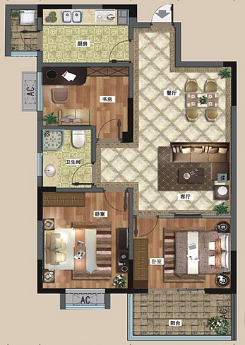 14.5万打造120平其他风格的家