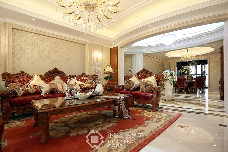 凯旋门320平 新欧式风格 实景案例 华然装饰