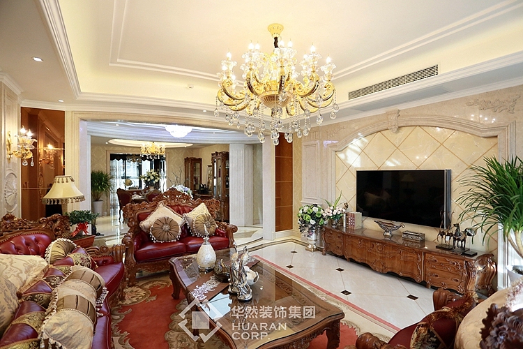 凯旋门320平 新欧式风格 实景案例 华然装饰