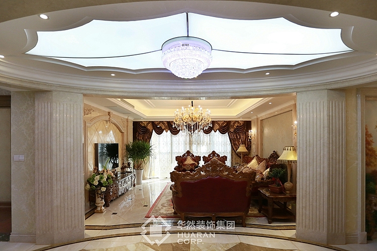 凯旋门320平 新欧式风格 实景案例 华然装饰