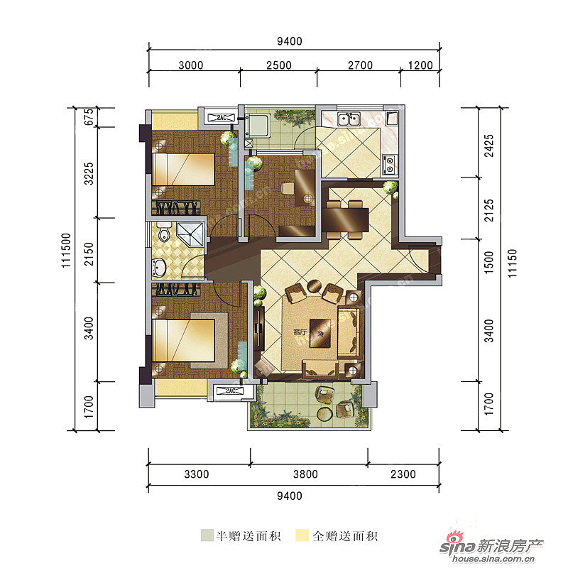  滨江明珠城  中式