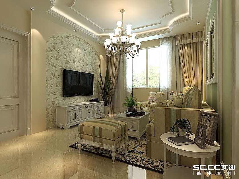 业主为35岁左右中年夫妇,喜欢田园风格,希望清新淡