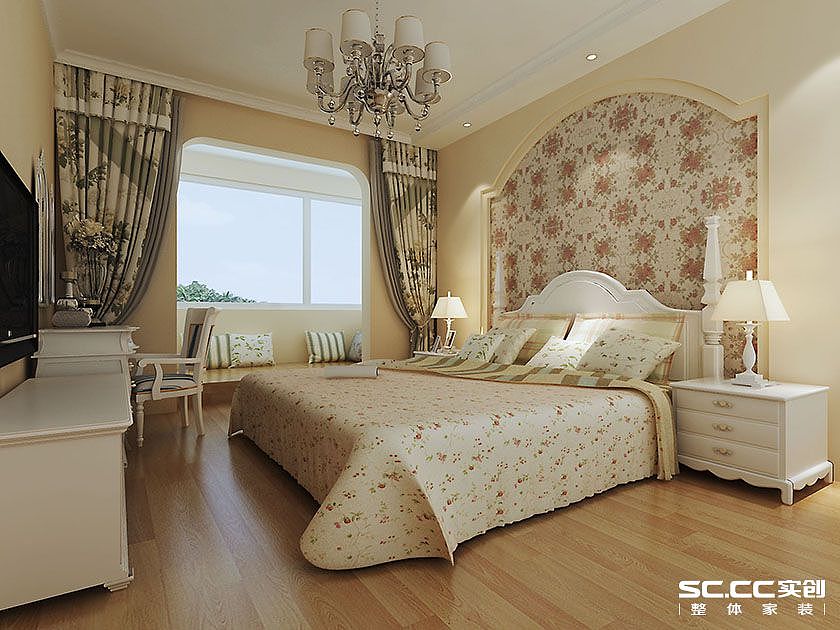 业主为35岁左右中年夫妇,喜欢田园风格,希望清新淡