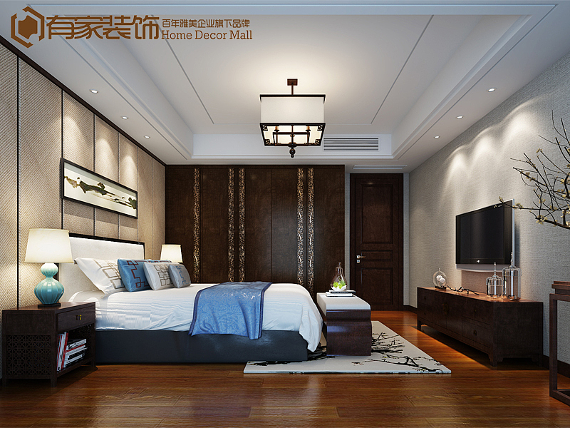 案例名称：水晶湖郡设计  师：余芳妹装修风格：现代