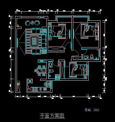 本方案是围绕欧式元素为主题，以纯正的简欧风格的室内