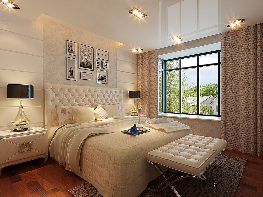 业主很喜欢田园风格，客厅他要求地面要贴仿古转，客厅