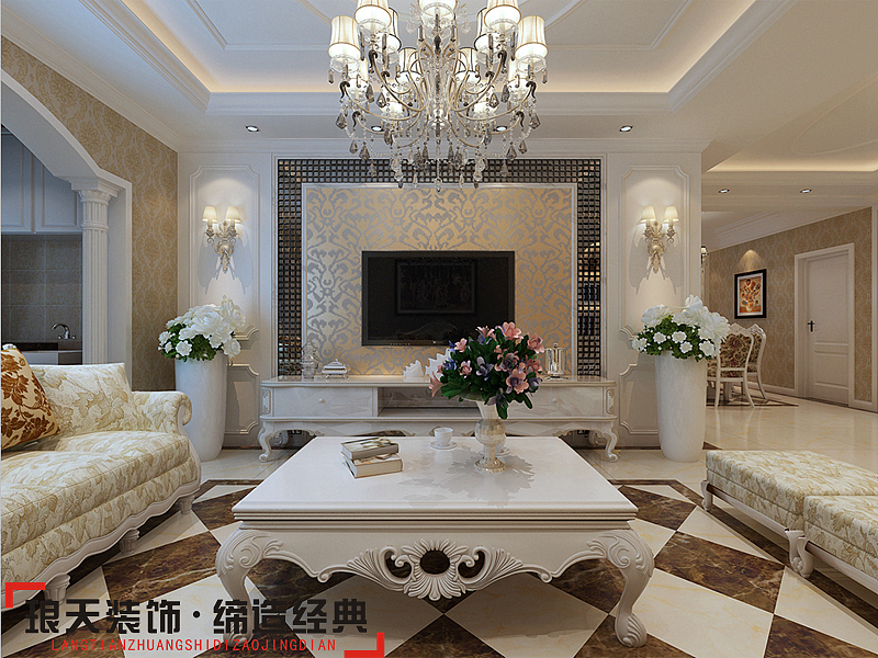 本案不只是彰显欧式的豪华大气，更多的是意境浪漫，通