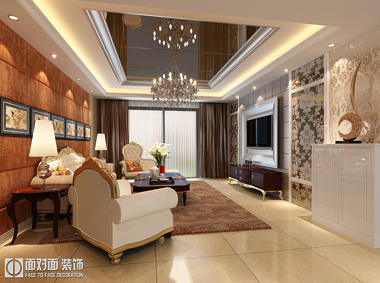 本案设计为现代欧式，以现代欧式文化为设计元素，以欧