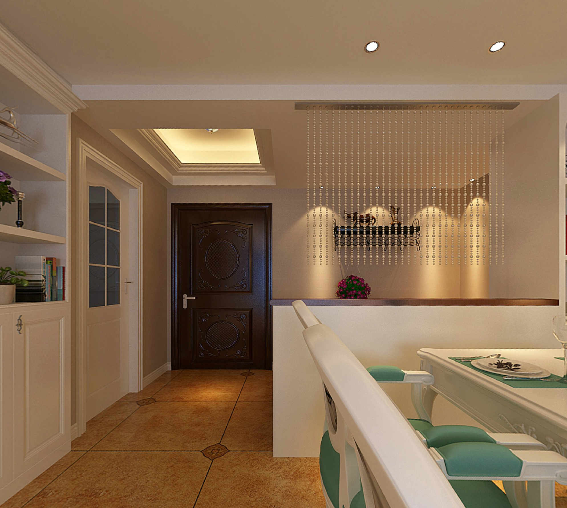 该案例整体风格定向为现代美式，除夫妻2人外，还有3