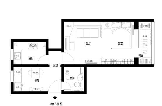 此空间即是休闲也是休息的空间内外兼并，是沟通感情的