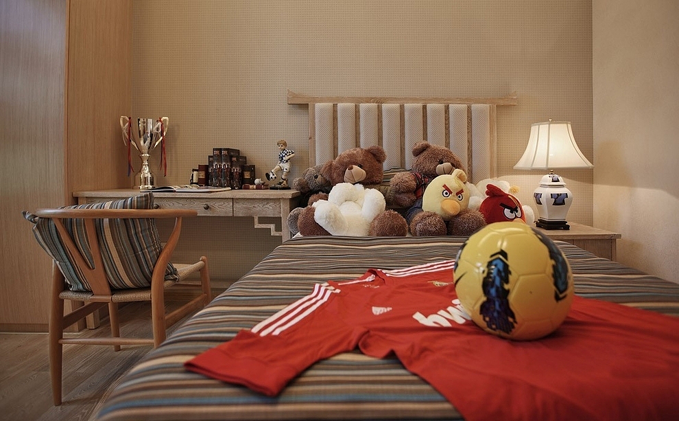 18.5万半包设计三代同堂的幸福美家。本案以现代空