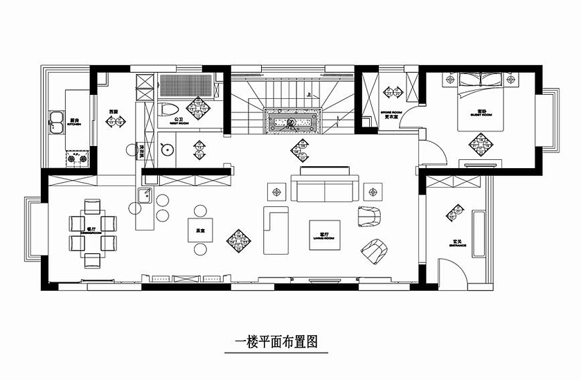 天津怡安花园89.56平效果图