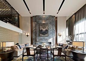 豪华现代中式风格设计客厅效果图