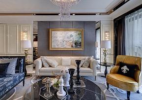 121平时尚欧式风格别墅客厅装饰设计