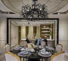 130平精致奢华欧式风格餐厅装饰设计