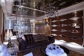 131平豪华欧式风格别墅客厅装饰设计