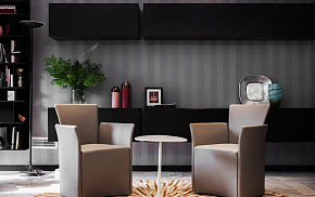 欧式风格客厅灰色背景墙效果图