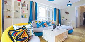 彩色地中海三居室设计案例