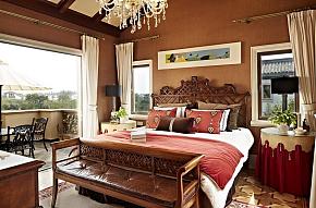 典雅美式风格家居别墅卧室设计效果图案例