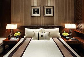 120平新中式风格家装设计卧室效果图