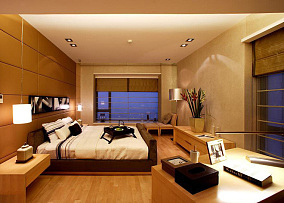 奢华现代复式卧室效果图