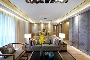 中式风格三居室装饰客厅图