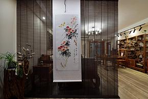 新中式风格客厅挂画效果图