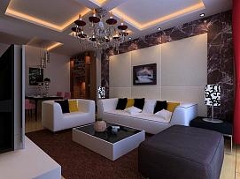 现代简约公寓客厅装饰设计