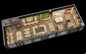 長沙寶島眼鏡3d裝修效果圖