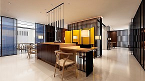 中式木作体验展厅装修效果图