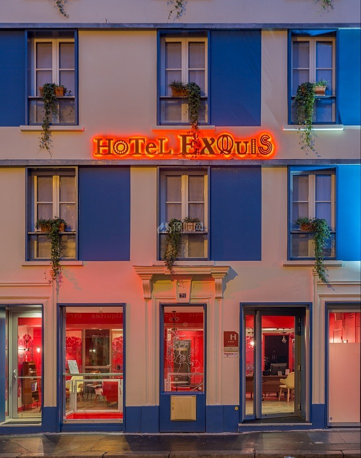 法国巴黎Exquis酒店装修效果图