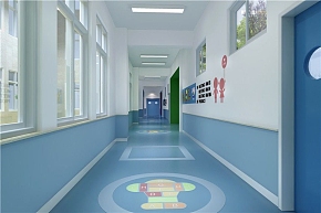 晥宣陽光幼兒園過道設(shè)計效果圖