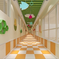 星光幼儿园走廊装修设计图片赏析