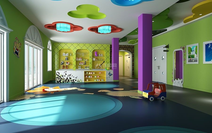 蓓蓓馨幼兒園玩樂區(qū)域裝修設計