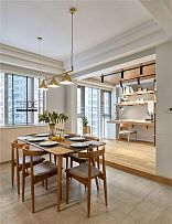 126㎡北欧风格三居餐厅布置效果图