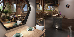 成都蓉城小館中式餐廳裝修案例