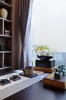 现代简约双拼别墅茶室装修效果图