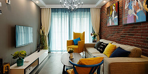 78平方现代简约两居室装修设计案例